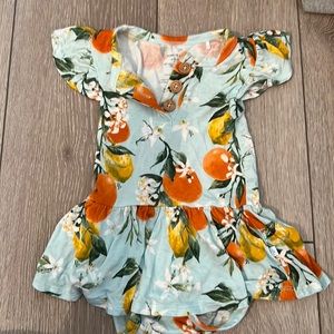 Posh peanut Orange & lemon romper